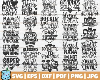 Download Cute Grandparent Svg Etsy