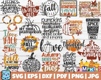 Download Autumn Svg Bundle Etsy