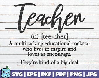 Download Teacher Definition Svg Etsy