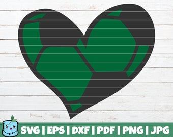 Soccer Heart SVG Cut File | commercial use | instant download | printable vector clip art | Love Soccer SVG | Soccer Mom