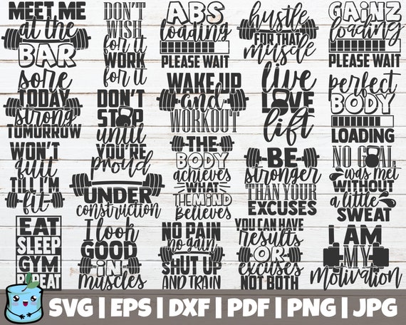 Download Gym Motivation Svg Bundle Fitness Svg Cut Files Commercial Etsy