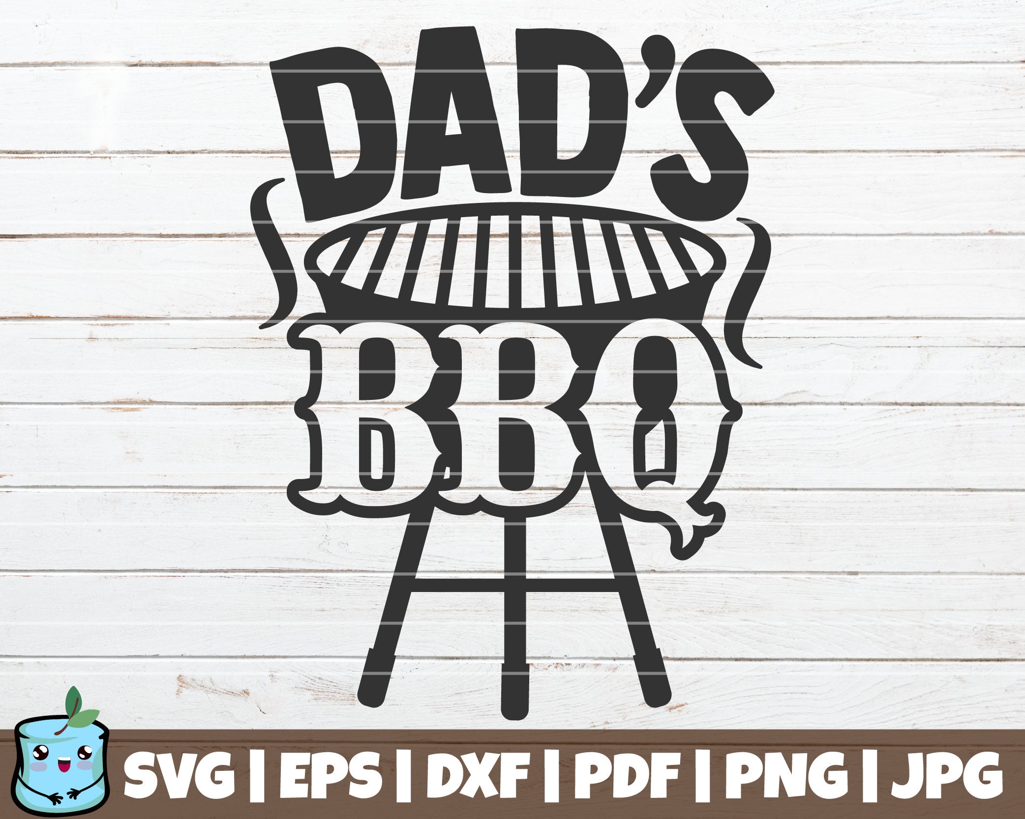 Dad s Bbq SVG Cut File Commercial Use Instant Download Printable Vector Clip Art Barbecue Dad Apron Funny Grill Shirt Print Etsy