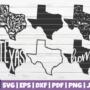 Texas State SVG Bundle SVG Cut Files Commercial Use - Etsy