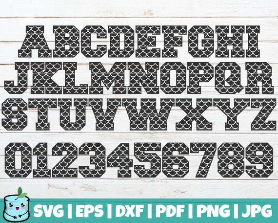 Download Mermaid Alphabet And Numbers Svg Cut File Commercial Use Etsy