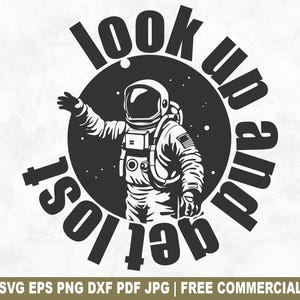 Cerca e perditi in formato SVG, file di taglio Aspirante Astronauta Cosmonauta SVG per Cricut Silhouette, PNG Cosmos Universe per magliette, tazze e creazioni artigianali