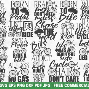 Radfahren SVG Bundle, lustige Radfahren SVG Schnittdatei für Cricut Silhouette, Radfahrer Fahrrad Bike druckbare PNG für Shirts Tassen Handwerk