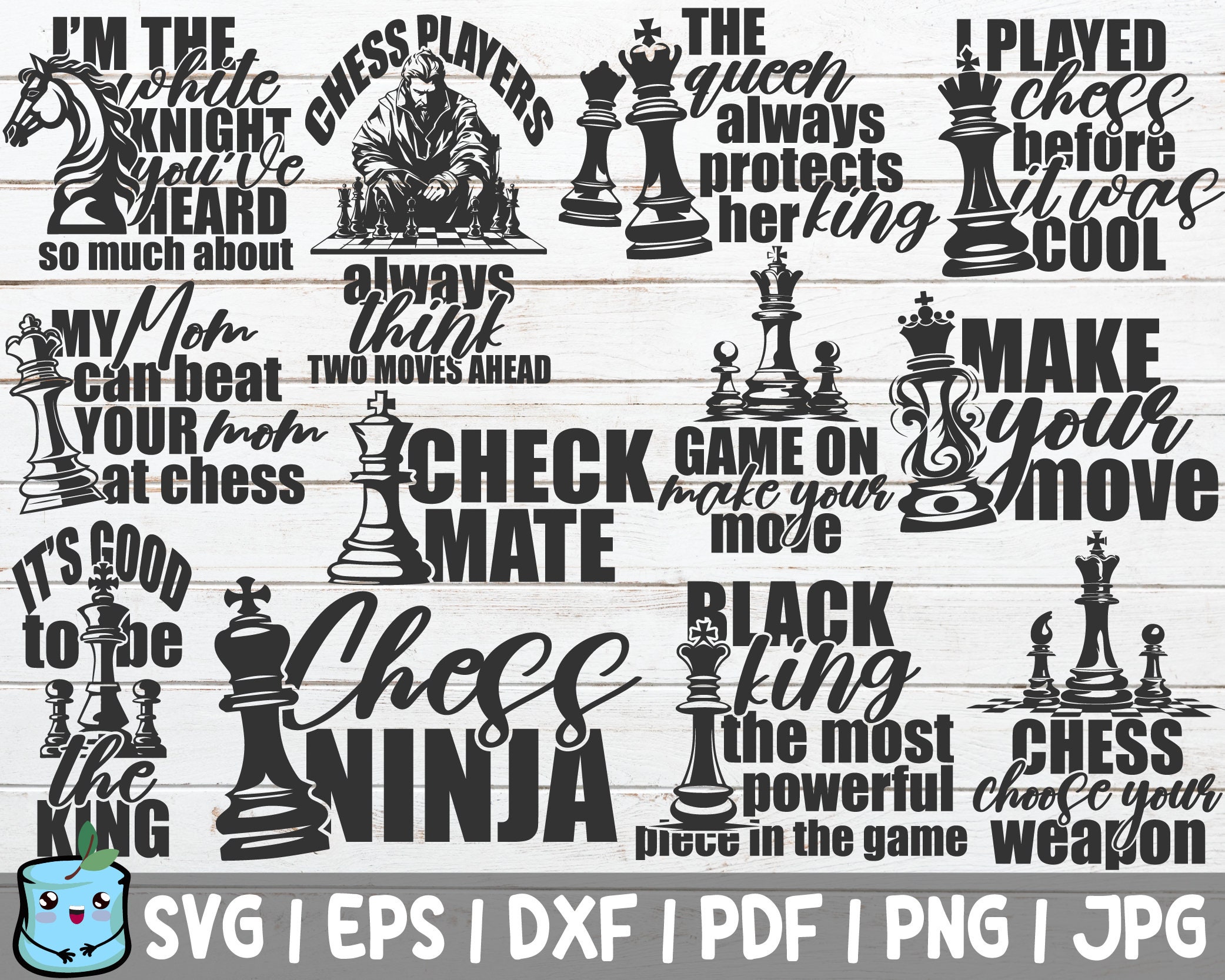 Chess Check Mate Bundle Graphic by KJPargeter Images · Creative Fabrica