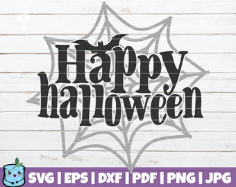 Happy Halloween SVG Cut File | commercial use | instant download | printable vector clip art | Halloween shirt print | Halloween SVG