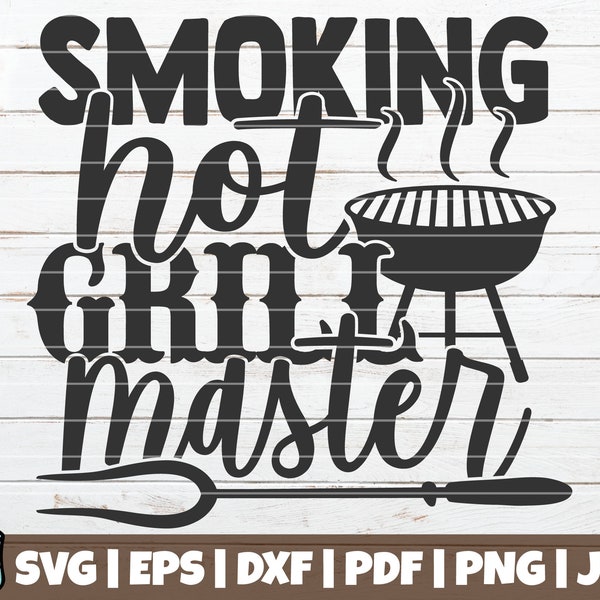 Smoking Hot Grill Master SVG Cut File | commercial use | instant download | printable vector clip art | Barbecue Dad Apron | Funny Grill SVG