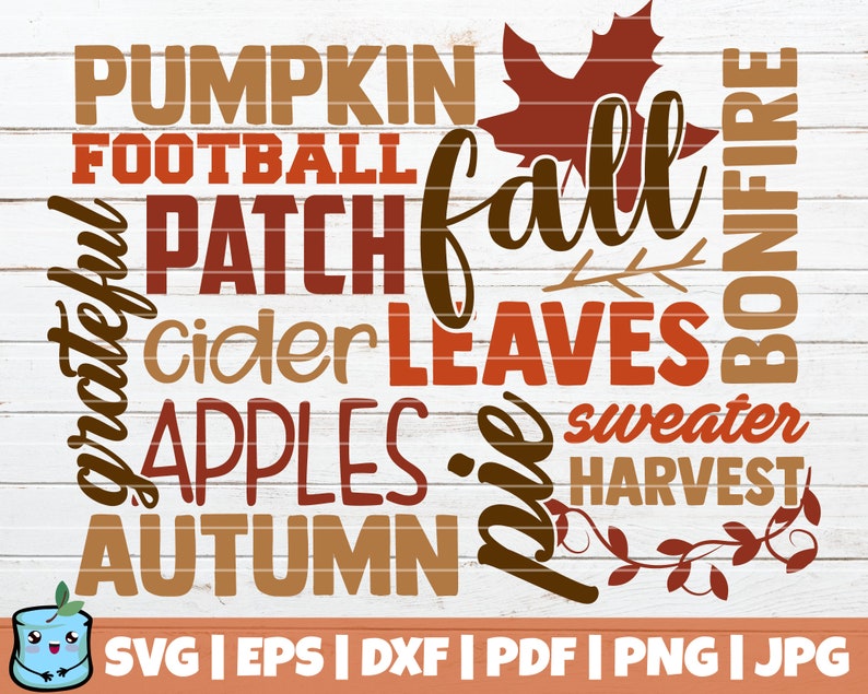 Download Fall SVG Bundle SVG Cut Files commercial use instant | Etsy