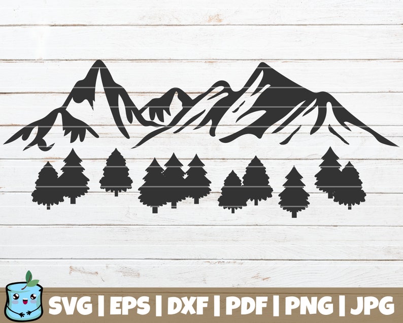 Download Mountain View SVG Cut File commercial use instant download | Etsy
