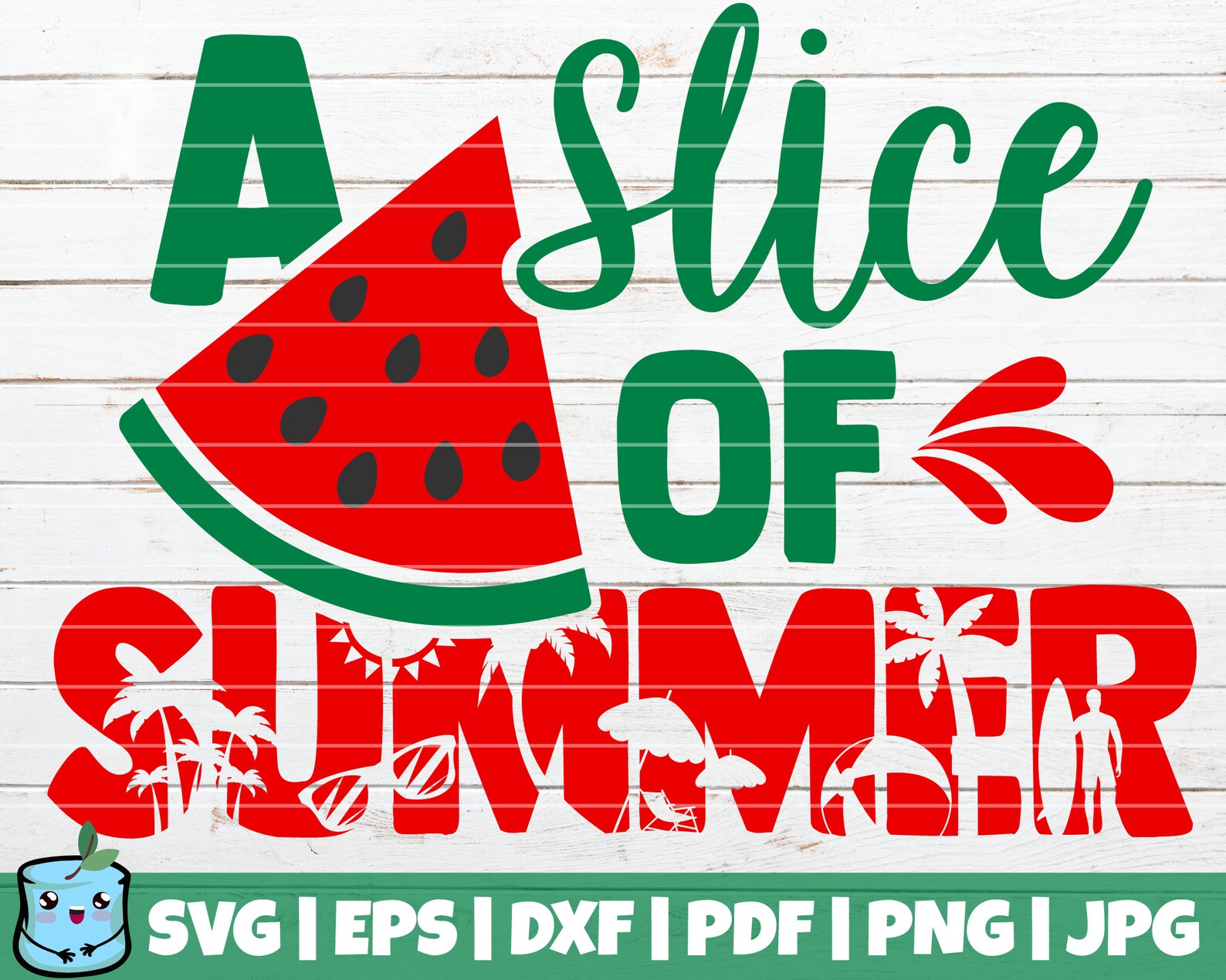 Watermelon SVG Bundle Summer SVG Cut Files Commercial Use - Etsy