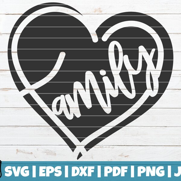 Family Heart Svg - Etsy