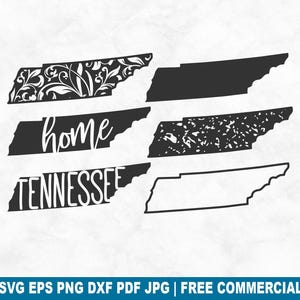Tennessee State gesneden SVG-bestand, Tennessee Outline Distressed Home SVG voor Cricut Silhouette, Amerikaanse afdrukbare PNG voor shirts mokken ambachten