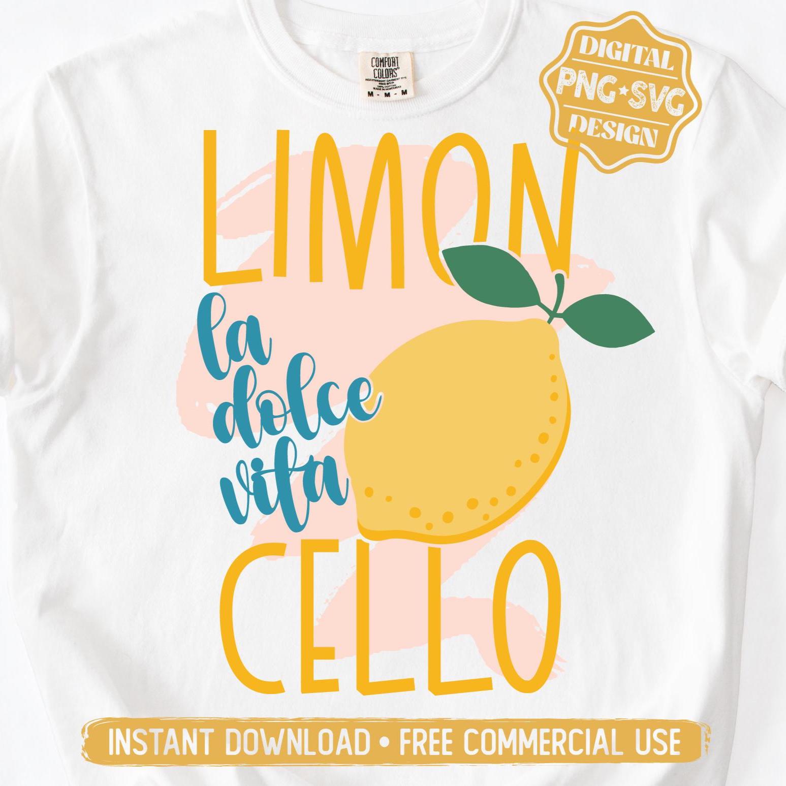Limoncello PNG SVG Cut File, Europe Italy Retro Summer Svg for Cricut Silhouette, Amalfi Capri Printable Png for Shirts Mugs Crafts