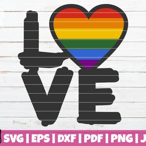 Gay Pride SVG Bundle LGBT SVG Cut Files Commercial Use Instant Download ...