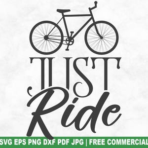 Just Run SVG Schnittdatei, lustige Radfahren SVG-Datei für Cricut Silhouette, Radfahrer Fahrrad druckbare PNG für Shirts Tassen Handwerk