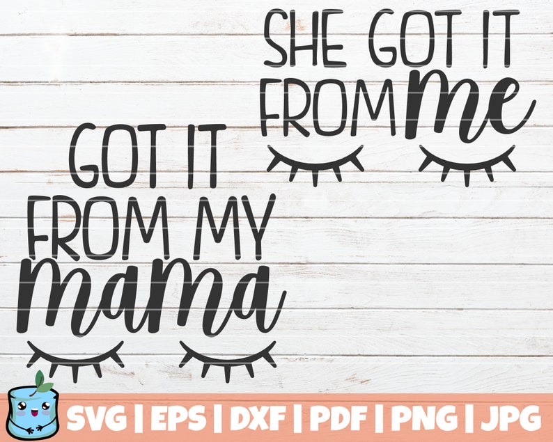 Download Mother Daughter Matching Designs SVG Bundle Mom And Baby ...