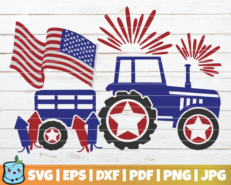 Download Commercial Use 4th Of July Tractor Svg Cut File 4th Of July Truck Svg Old Tractor Svg Print Instant Download Holiday Truck Clip Art Art Collectibles