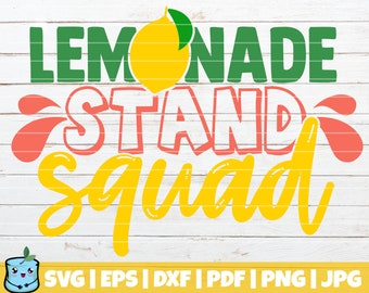 Lemonade Stand Squad SVG Cut File | commercial use | instant download | printable vector clip art | Lemonade SVG Print | Lemonade Cart SVG