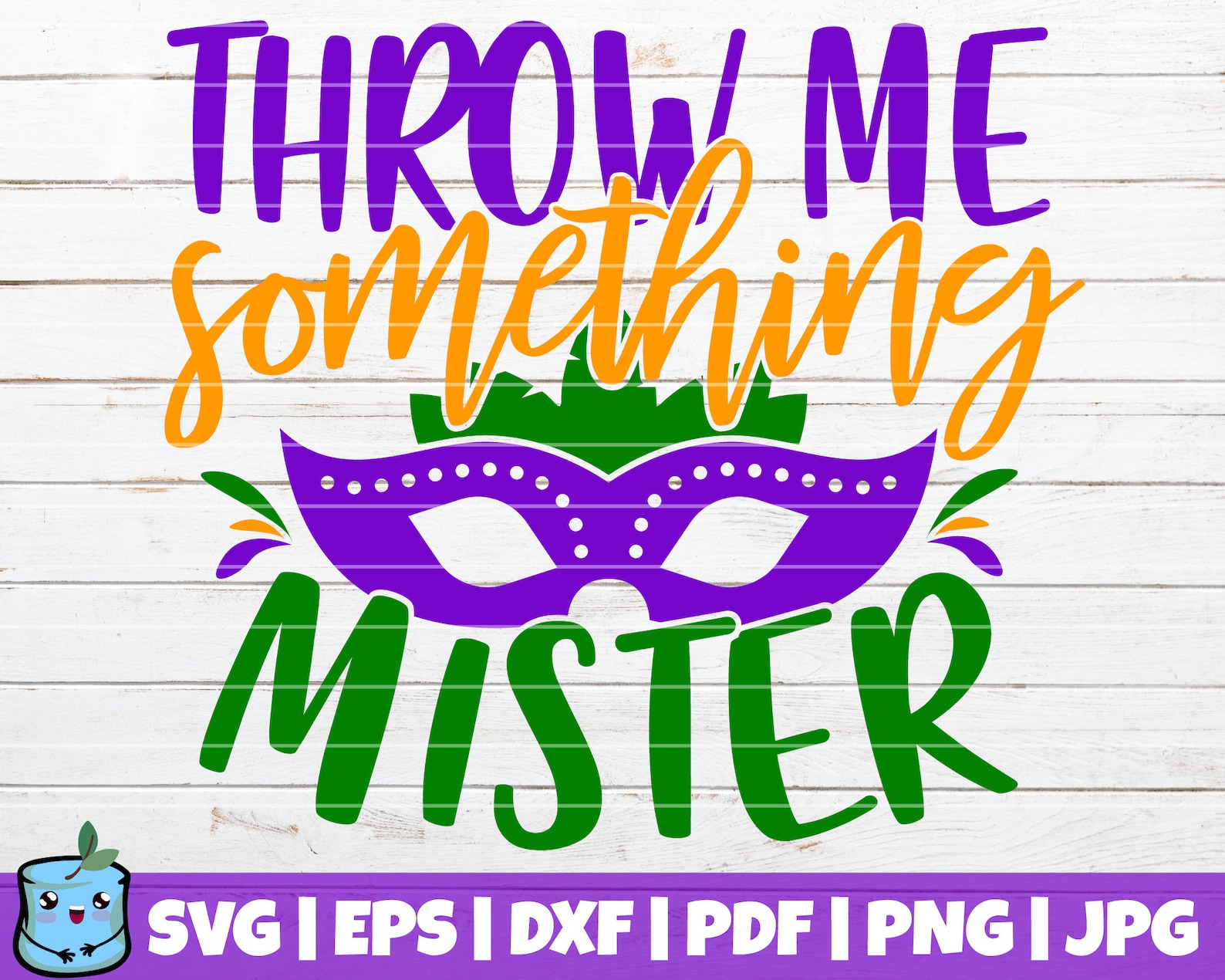Throw Me Something Mister SVG Cut File Commercial Use Etsy