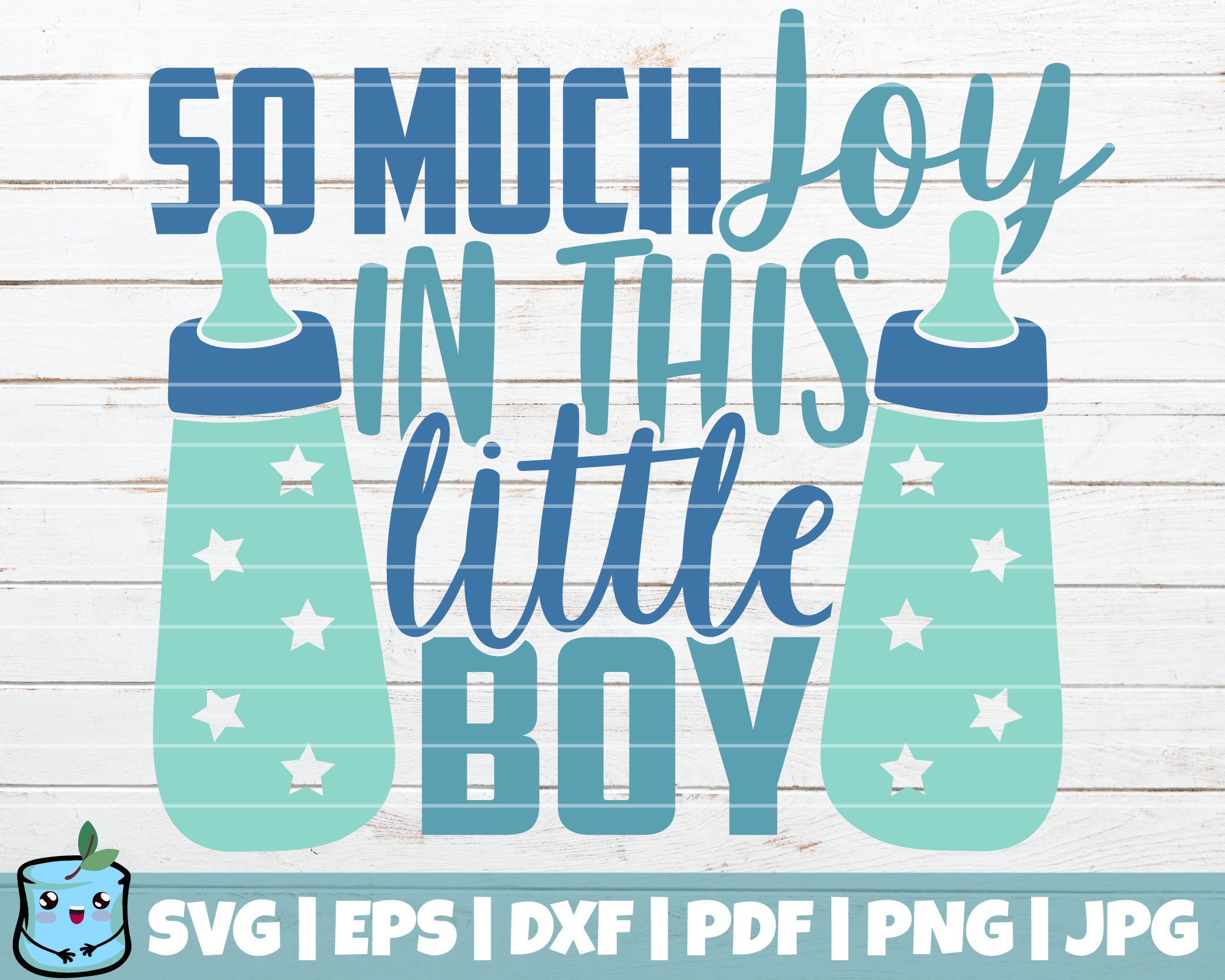 So Much Joy In This Little Boy SVG Cut File commercial use Etsy