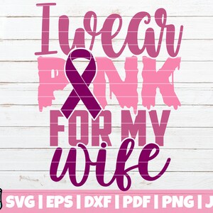 I Wear Pink SVG Bundle Awareness SVG Cut Files Commercial Use Printable