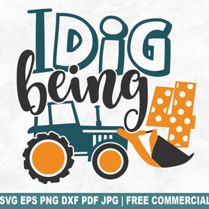 Ich Dig Sein 4 SVG Schnittdatei, 4 Jahre alt Geburtstagskind SVG für Cricut Silhouette, Geburtstag Traktor druckbare PNG für Shirts Tassen Handwerk