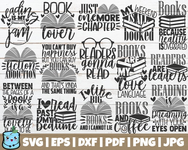 Download Book Lover Svg Cut Files Book Quote Svg Print Library Decoration Commercial Use Printable Vector Clip Art Reading Svg Bundle Clip Art Art Collectibles Privius Com