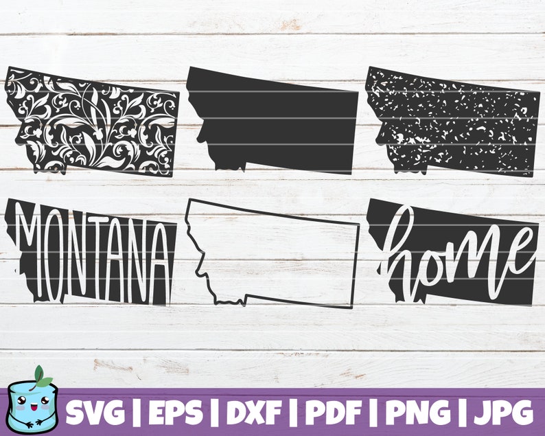 Download Montana State SVG Bundle SVG Cut Files commercial use | Etsy