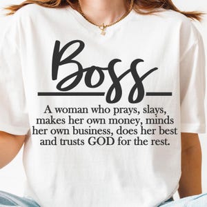 Boss Definition PNG SVG Cut File, Funny Strong Woman Svg for Cricut Silhouette, Girl Definition Printable Png for Shirts Mugs Crafts