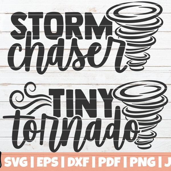 Storm Chaser / Tiny Tornado SVG Cut File | commercial use | printable vector clip art | Mother Daughter Matching Shirts | Mom Baby