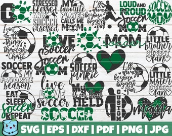 Soccer SVG Bundle | Love Soccer SVG Cut Files | commercial | instant download | printable vector clip art | Soccer Mom Dad Shirt Print