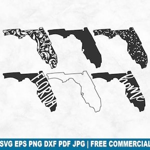 Fichier de coupe Florida State SVG, Floride contour maison en détresse SVG pour Cricut Silhouette, américain imprimable PNG pour chemises, tasses, travaux manuels