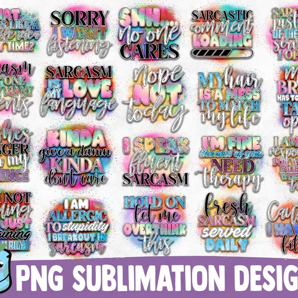 Funny Sarcastic Sublimation Bundle | Sassy Sublimation | Funny Sarcastic Quote | Sublimation PNG | Mom Life Shirt | Sassy Bundle