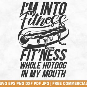 Ganze Hotdog in meinem Mund SVG Schnittdatei, lustige Hotdog SVG für Cricut Silhouette, Fast Food Truck druckbare PNG für Shirts Tassen Handwerk
