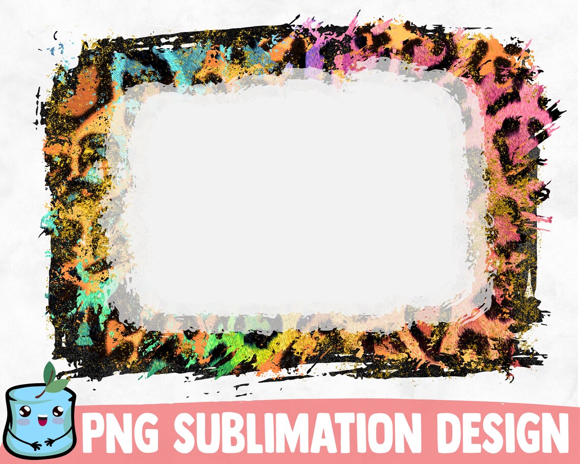 Bleached Sublimation Frames Bundle Distressed Frames PNG Etsy