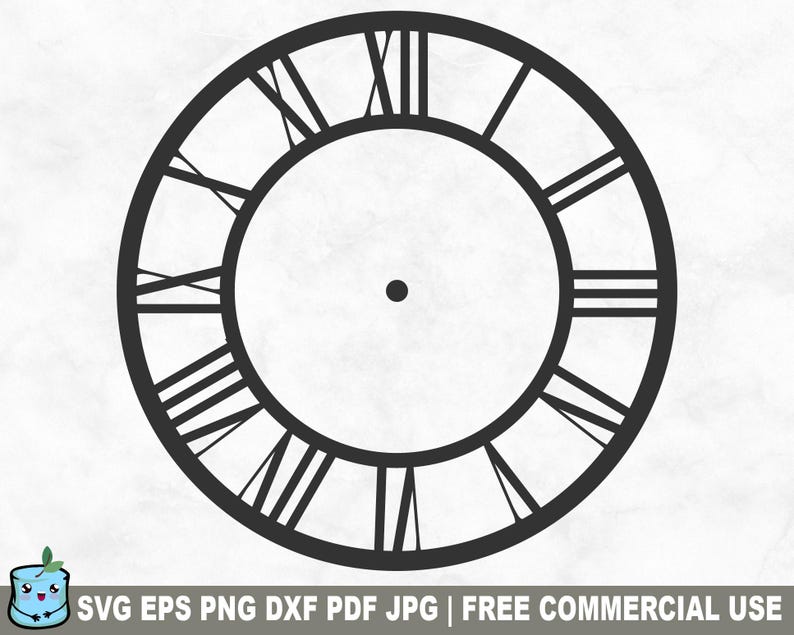 Pu&ograve; includere: Quadrante dell'orologio bianco e nero con numeri romani. Il quadrante dell'orologio &egrave; circolare e ha un design semplice.
