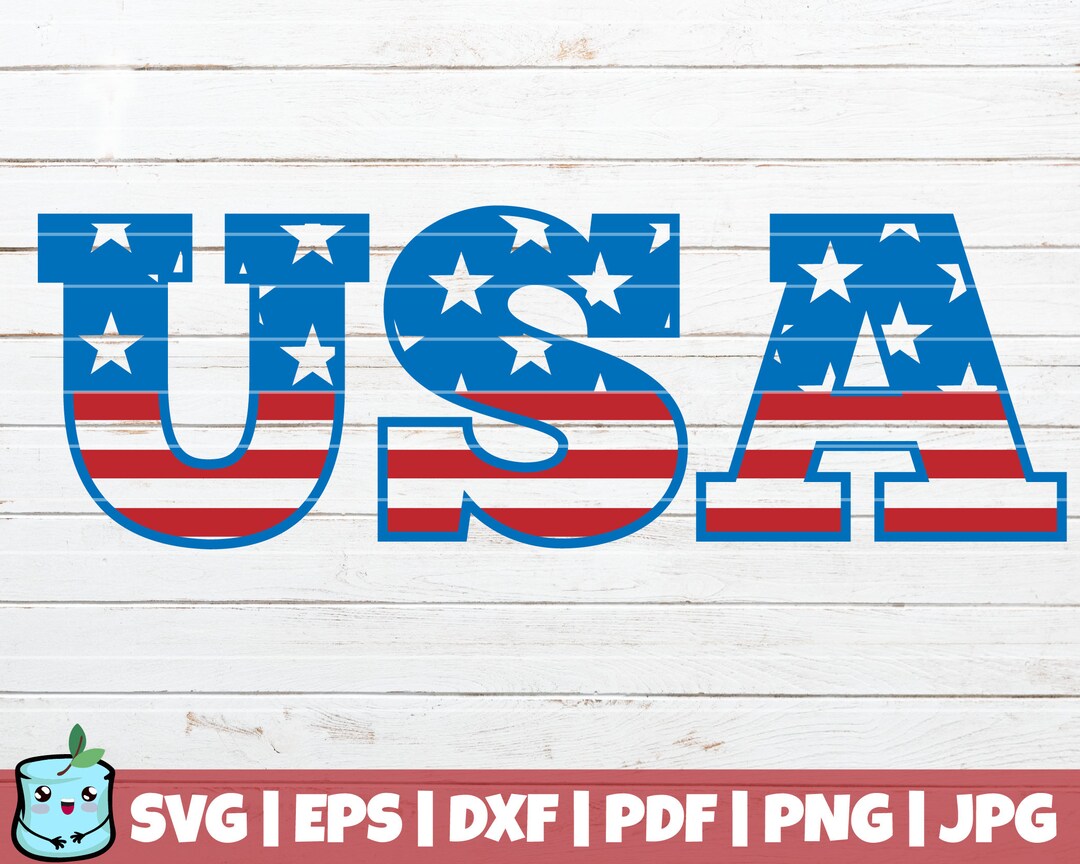 USA SVG Cut File Commercial Use Instant Download - Etsy