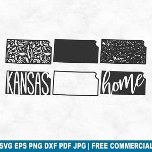 Archivo SVG de corte del estado de Kansas, SVG de casa envejecida con contorno de Kansas para Cricut Silhouette, PNG imprimible estadounidense para camisetas, tazas y manualidades