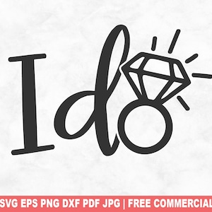 Ich tue SVG Schnittdatei, lustige Hochzeitspaar SVG für Cricut Silhouette, Braut Ehe druckbare PNG für Hemden Tassen Handwerk