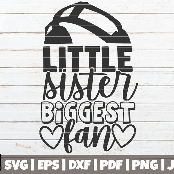 Little Sister Biggest Fan SVG Cut File | Wrestling Sister SVG | commercial use | instant download | printable vector clip art