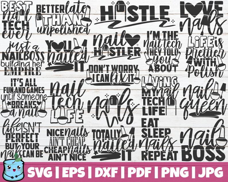 Download Nail Tech SVG Bundle Nail Artist SVG Cut Files commercial ...