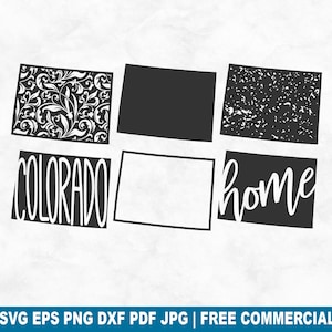 Colorado State SVG Cut File, Colorado Outline Distressed Home SVG for Cricut Silhouette,  American Printable PNG for Shirts Mugs Crafts