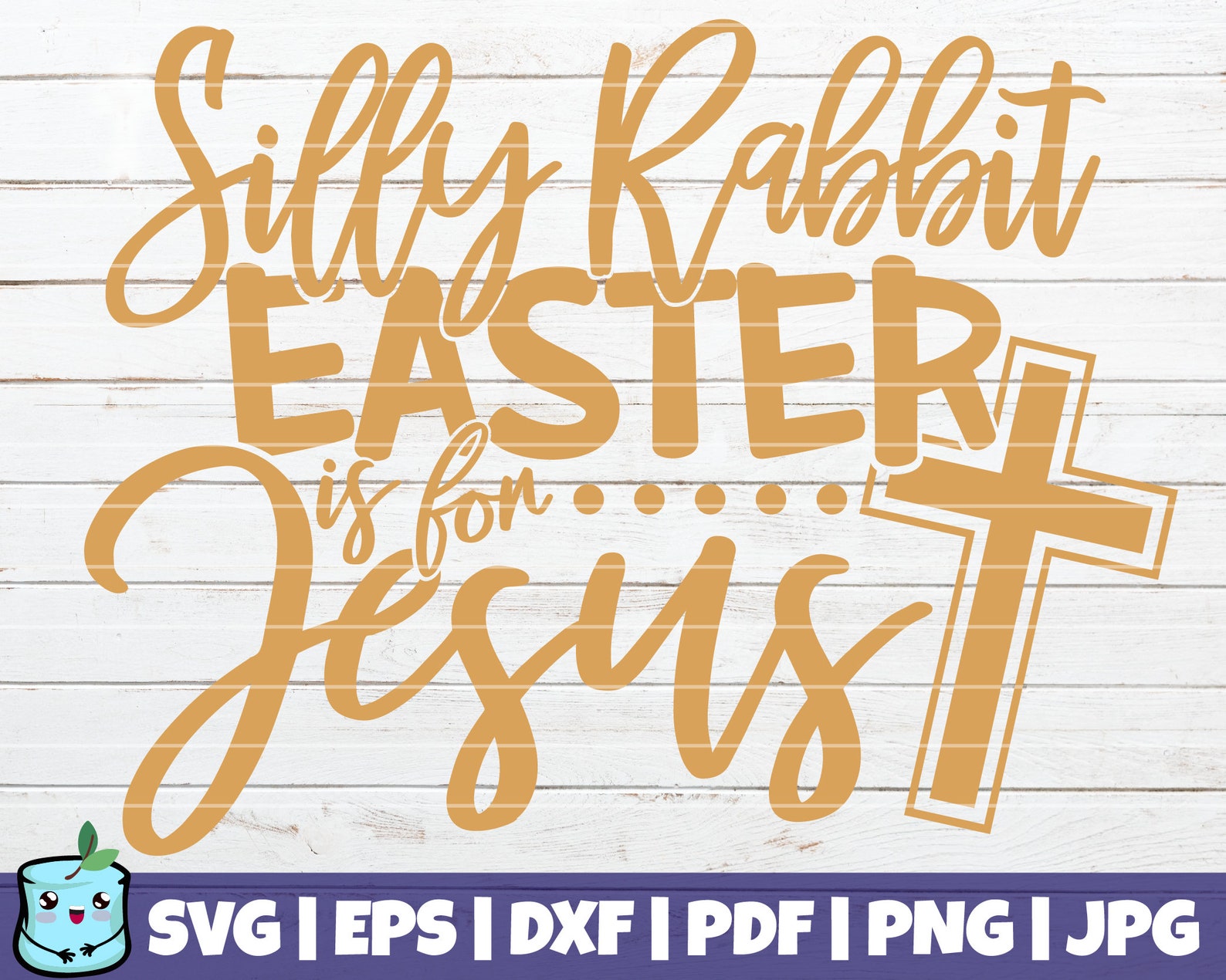 Silly Rabbit Easter is for Jesus SVG Cut File Commercial Use | Etsy
