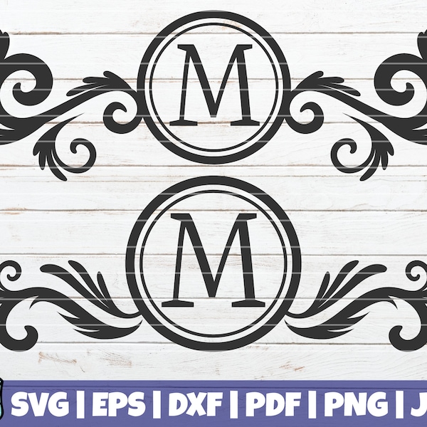 2 MailBox SVG Cut Files | commercial use | instant download | printable vector clip art | Mailbox monogram SVG | Mailbox frames cut file