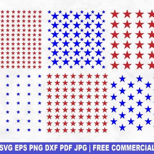 Naadloze sterrenpatronen gesneden SVG-bestand, sterren afdrukken SVG voor Cricut silhouet, achtergrond afdrukbare PNG voor shirts mokken ambachten