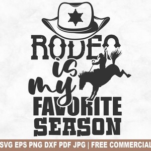Fichier de coupe SVG saison préférée de rodéo, cow-girl de campagne de rodéo SVG pour Cricut Silhouette, PNG imprimable du sud-ouest pour créations de chemises, tasses