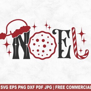 Plik Noel SVG Cut, francuskie święta Bożego Narodzenia Zima SVG dla Cricut Silhouette, Noel Printable PNG dla koszulek Kubki Rzemiosło