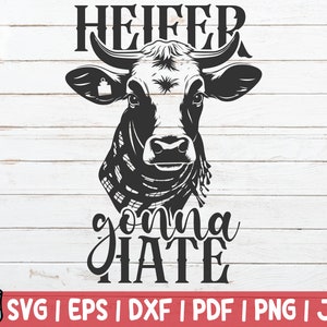 Heifer SVG Bundle Farm Life SVG Cut File Instant Download Commercial ...